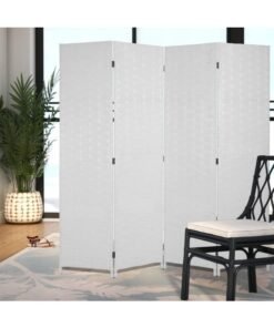 Hanaiette Foldable Movable Stretch Privacy Screens Room Divider,Divider Room Panel Partition,Fully Hand-woven Entrance Wood Mesh Woven Design Room Dividers Wall,Folding Privacy Screen ,Portable Movable Stretch Room Separator Seperating  dividers Partitions, Room Partitions and Dividers Freestanding for Home Bedroom Office Hotel