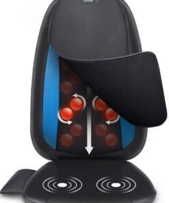Sky Land Shiatsu Massage Seat Cushion with Heat | Deep Tissue Back & Neck Massager | Kneading, Rolling, Vibration & Adjustable Zones | Home & Office Chair Pad – Ultimate Relaxation EM-5229