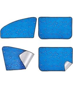 Luckam Car Window Shades for Baby (4 Pack), Universal Magnetic Curtain, Rear Front Window Shade, Sun UV Protection, Reduce Damage from Direct Bright Sunlight and Heat for SUV, Car, MPV