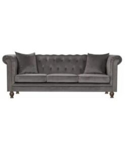 Maharat Al Bahar Mab Sofia 3-Seater Sofa With Cushions Grey 200x80x80