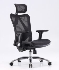 Alternative view of Sihoo M57 Ergonomic Office Chair with 3 Way Armrests, Lumbar Support, Adjustable Headrest, High Back Tilt Function, Black