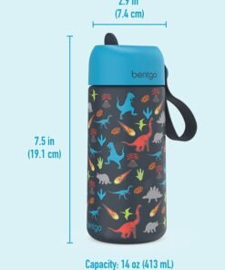 Bentgo Stainless Steel Insulated Watter Bottle 413 ml - Dino