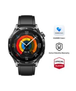 HUAWEI Watch GT 5 46mm Smartwatch, up to 14 Days Battery Life, All-new Running and Cycling Experience, Sharp-Edged Design Watch, Health Tracking, Compatible with iOS and Android - Fluoroelastomer Strap Black