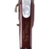Wahl Professional 5 Star Magic Clip | Cord-Cordless | 8 premium Attachments | Staggertooth Blade | 3 Pin - GCC Maroon/Silver 0.8-2.5mm