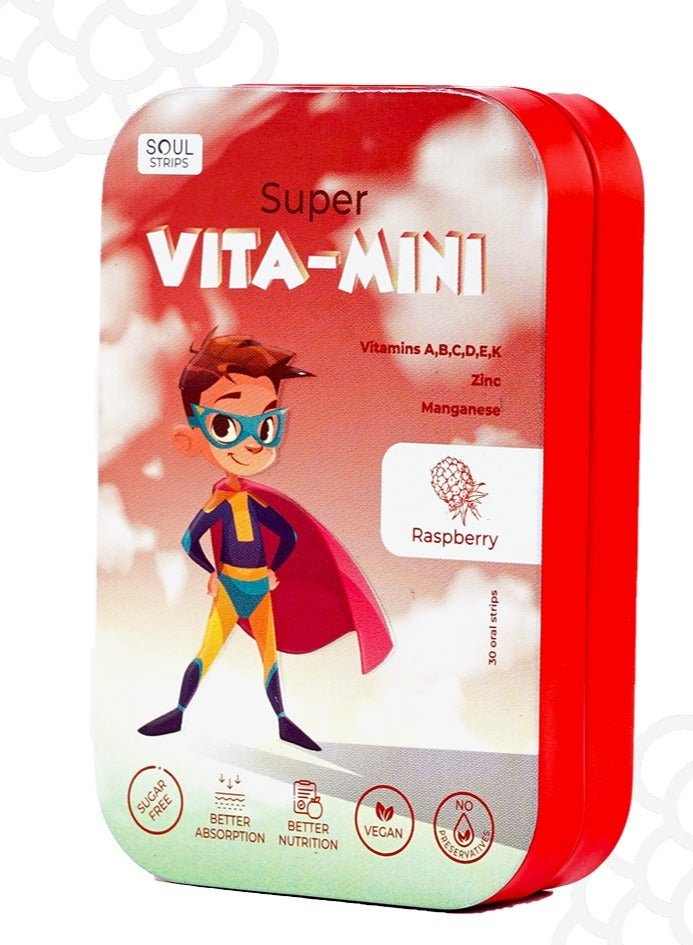 SOUL STRIPS Super VITA-MINI Vitamins for Superheroes 30 oral strips