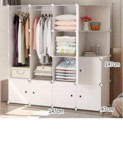 Alternative view of 16 cube , Open Storage Closet Wardrobe Dressers Salon Kids Partitions Shoe Rack Bedroom Home Wardrobe Closet Roupeiros Hotel Furniture