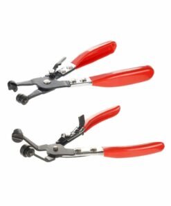 KASTWAVE Flat and Angled Flat Band Hose Clamp Pliers, Coolant Hose Clips, Works on all Flat Band Style Hose Clamps of Removal and Installation, Locking Car Water Pipe Removal Tool Fuel Coolant Clip2Pcs