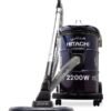HITACHI Drum Vacuum Cleaner 2200 Watts, 21L Tank Dust Capacity, Aero Power Brush to Clean Efficiently, Metal Pipe, Dusting Brush & Crevice Nozzle, Washable Filter, Best for Home & Office 2200 W CV965NBLGCM ‎Blue/Purple