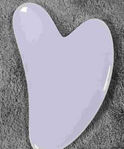 ORiTi Heart Shaped Gua Sha Board Resin Body Massager for Wrinkle Removal andSkin Care - white