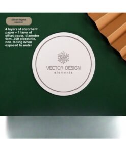 Hotel Hotel Bed & Breakfast Paper Disposable Absorbent Coaster Conference Tea Cup Mat Ashtray Pad Paper Can Be Ordered