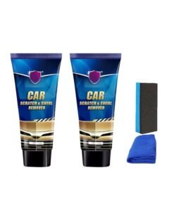 JVSCAM Car Scratch Remover Kit, 2 Pcs 60ml Car Scratch Repair Paste, Scratch Removal Paste for Repairing Car Scratches, Car Maintenance and Refurbishment Paint Scratch Polishing Repair Paste
