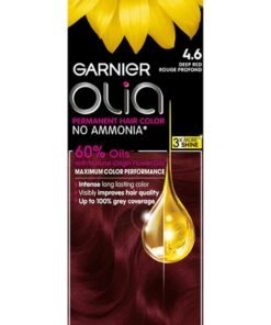 garnier Olia No Ammonia Permanent Brilliant Color 60% Oil-Rich Permanent Hair Color 4.6 Deep Red 50g 50g 12ml