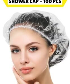 LIMOS Disposable Shower Caps, Thick Waterproof High Density Elastic Hair Caps for Women, Men, Travel, Spa, Hotel, Hair Salon, Home Use - Pack Of 100 Pcs
