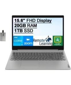 Lenovo (Upgraded Version) Lenovo IdeaPad Laptop With 15.6-Inch Display, Intel Core i3-1215U Processor/20GB RAM/1TB SSD/Intel UHD Graphics/Windows 10 S English Grey English Grey