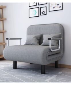 Linen Art Folding Sofa Bed Dual-Use Living Room Multi-Function Lunch Break Lazy Sofa