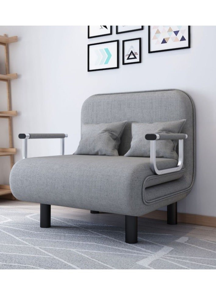 Linen Art Folding Sofa Bed Dual-Use Living Room Multi-Function Lunch Break Lazy Sofa