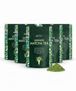 Heapwell Pack of 5 – Matcha Heapwell Superfoods Japanese Green Matcha Tea Powder 50g (50 Servings), Organic & Pure, Premium Quality, No Artificial Sweeteners