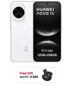 HUAWEI Nova 14 Dual SIM White 12GB RAM 256GB with 100W HUAWEI SuperCharge Turbo + FOC - Middle East Version
