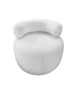 Alternative view of ebb & flow Plush Small Sponge Chair, perfect for Living Room or Bedroom, Size 45cm x 40cm in White