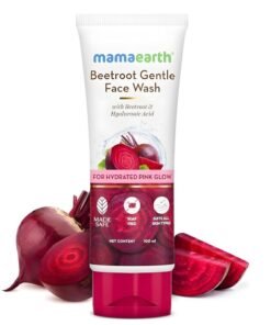Mamaearth Beetroot Gentle Face Wash&Hyaluronic Acid For Hydrated Pink Glow -100Ml|Gently Cleanses|Hydrates&Soothes Skin|Soap - Free|Non-Irritant|Safe For Skin|Hydrating Gentle Face Wash|Non-Drying