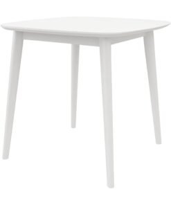 Horoof HomeÂ® Modern Wooden Corner Dining Table â€“ 75x80x90 cm Compact white Table for Kitchen, Apartment, or Breakfast Nook, SM840