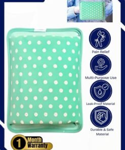Prime by javaudan Electric Hot Water Bag Rechargeable Heating Bag with Fleece Cover for Cramps, Neck, Shoulders Pain Relief Bag for Hot Therapy Hand & Feet Warmer