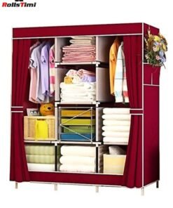 RollsTimi  Portable Wardrobe Organizer Maroon