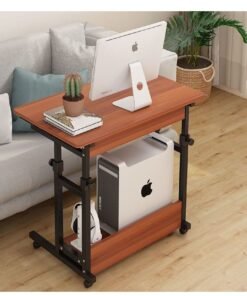 Alternative view of Mobile Laptop Desk Mobile Computer Desk Cart, Height Adjustable Laptop PC Table Workstation with Keyboard Drawer and Printer Stand, Home Office Furniture Adjustable Laptop Table