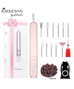 JOSQUEWNN Electric Nail Drill, Professional Nail File Manicure Pedicure Kit, Cordless Electric Nail File Set, Rechargeable Pedicure Tools for feet, 3 Speeds Hand Foot Care Nail Drill for Thick Nail Toenail Cuticle