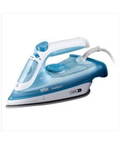 BRAUN FreeStyle 3 Steam Iron with 3D FreeGlide Technology, SuperCeramic Sole, Ultimate FastClean, Automatic Shut-Off, Tank 270 ml 2400 W FI 3144 BL ‎Blue