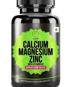 noble nature Calcium Magnesium Zinc with Vitamin D3 - 90 Veg Tablets - Supports Bone Health