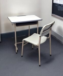 Alternative view of Multi Home Furniture Grey Adjustable Kids Study Table and Chair Set – Ergonomic Chair with Study Desk with Drawer, Metal Frame – Homework Desk Chair for Boys, Children Aged 3–14 for Home & School