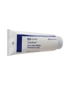 COVIDIEN Vaseline 3.25 Oz Tube 100% White Petrolatum Skin Moisturizer For Dry Skin, Soothing Whole Body Jelly