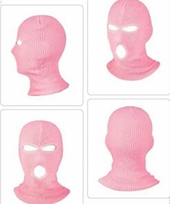 SOLARAE 3 Hole Full Face Cover Winter Outdoor Sport Knitted Face Cover Ski Adult Balaclava Headwrap Full Face Mask Motorcycle Cycling Snowboard Gear for Outdoor Sports for Men Women - Image 3