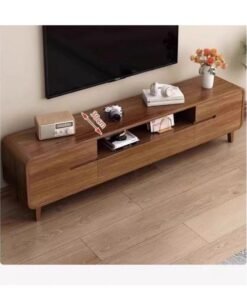 Kutis 1-Piece TV Cabinet Living Room Furniture TV Table TV Stand With Drawers Density Board Brown 160x30x45 cm