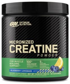 Optimum Nutrition Micronized Creatine Monohydrate Powder, Supports Muscle Size, Strength & Performance Blueberry Lemonade Creatine, 60 Servings, 360 Grams