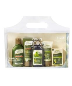 Dalan D`Olive Travel Kit 5 Pieces Shampoo Hair Conditioner Shower Gel Bar Soap Hand & Body Lotion