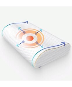 Comforto Wave Golden Piping Memory Foam Pillow 60x40x13-11 cm