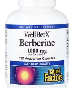 natural Factors WellBetX, Berberine, 120 V Capsules
