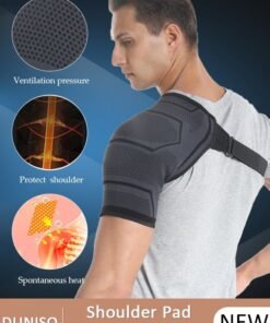 DUNISO Shoulder Brace for Men and Women Both Left and Right Arm Pain Relief Torn Rotator Cuff Compression Support Sleeve Dislocation Stability Immobilizer Stabilizer Bursitis Injury