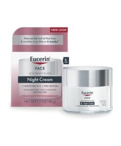 Eucerin Face, Q10 Revitalize, Night Cream, Fragrance Free Clear 48grams