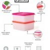Tupperware Original Cool N fresh freezemate Utility Food Storage Container Box- Small -Pack of 2 Pieces -Multicolor Lid
