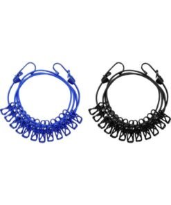 Etravel Travel Clothesline, Outdoor Heavy-Duty Drying Rope, Portable For Business Trips And Hotels, 12 Clips