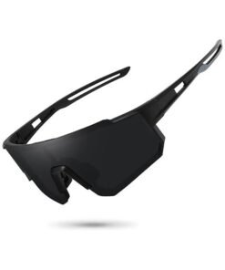 Alternative view of Happy D Outdoor Sports UV Protection Half Frame Sunglasses, UV400 Polarized Cycling Safety Sports Sunglasses Fishing Sunglasses, Windproof Goggles for Baseball Golf (Black)