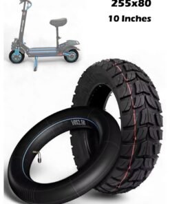 Wind Horse Original High-Quality 10-Inch Off-Road Outer Tire with Tube for Electric Scooters – 255x80 Inflatable All-Terrain Replacement Tire with Tube