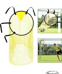 JS Football Goal Net Bag, Soccer Target Goal, Football Target Net, Football Practice Training Target Free Kick Shooting Target Teenagers Practice Shooting (Yellow)