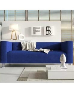 Wooden Twist Style Rectangular 3 Seater Modern Sofa