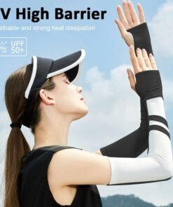 PALAY® Hand Gloves for Sun Protection with Arm Sleeves for Women, Nylon Ice Silk Sun Protection Gloves Women Cooling UV Hand Cover Arm Sleeves for Bike Riding - Anti-slip - Image 4