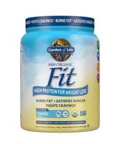 Garden Of Life Raw Organic Fit Powder High Protein For Weight Loss |Burns Fat, Satisfies Hunger And Fights Cravings Plant Based Vanilla Flavor 465G