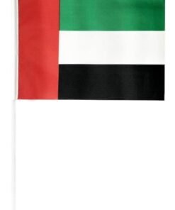 Home Care UAE National Flag - 21x14cm for National Day Celebrations, United Arab Emirates Flag, Emirati Pride Flag for Events, Parades, and Outdoor Displays (Single Flag)
